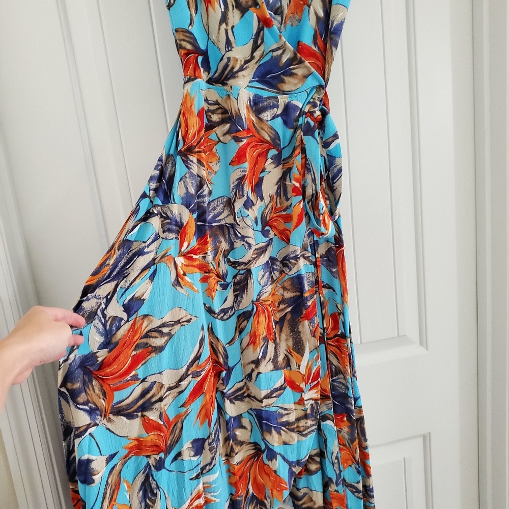 Lulu’s High-Low Wrap Dress - Picture 6 of 7